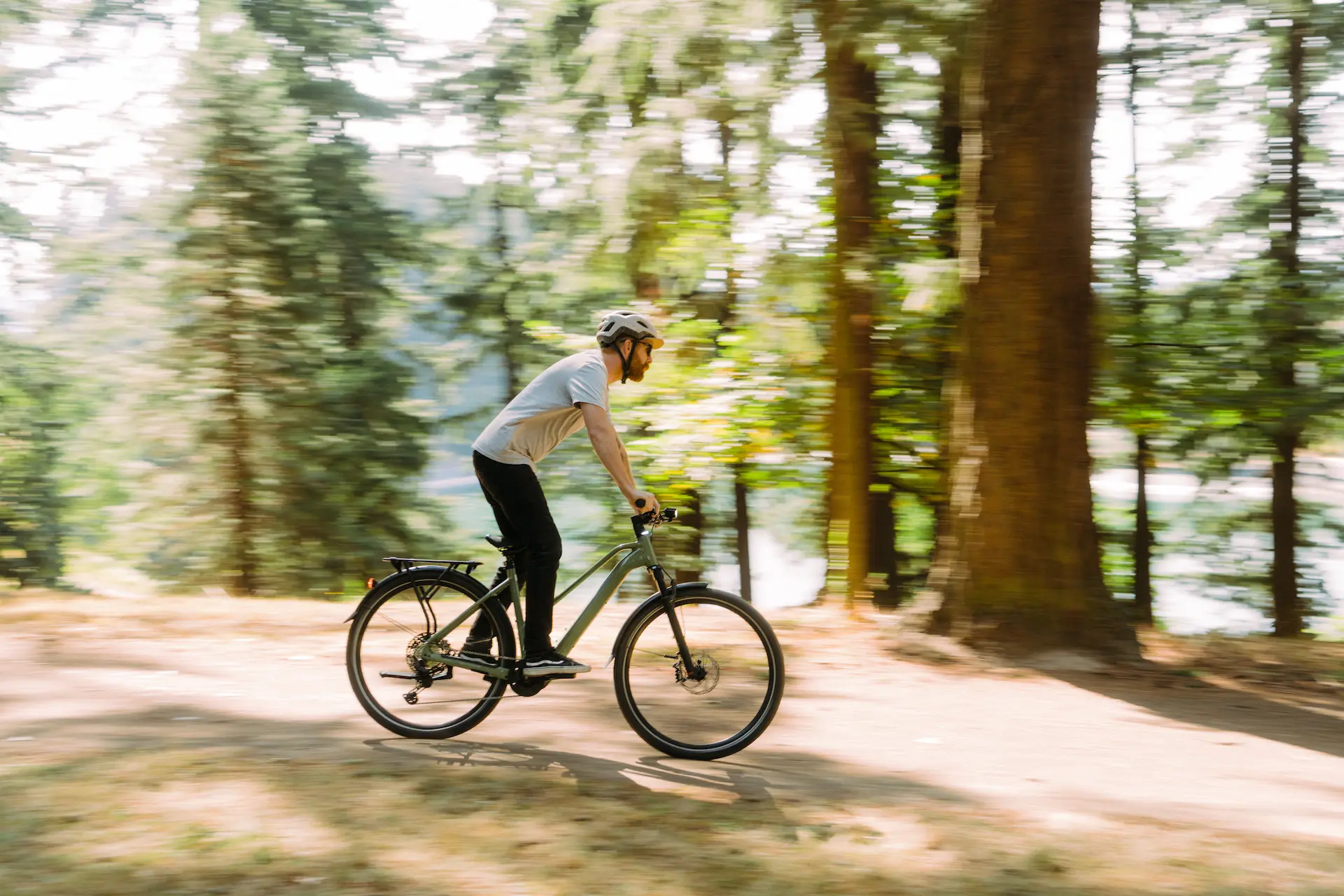 riding mid drive electric bike