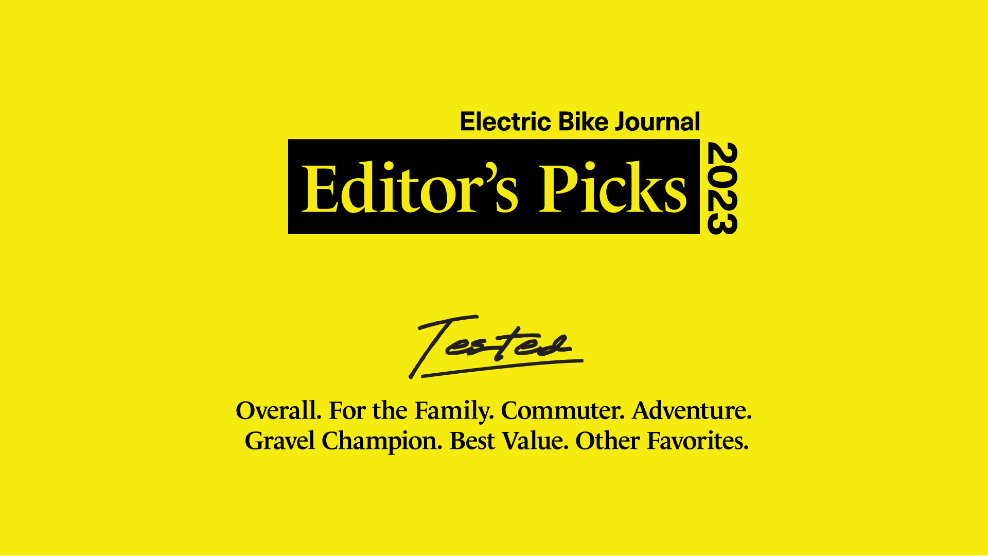 Editor’s Picks | Best Electric Bikes of 2023
