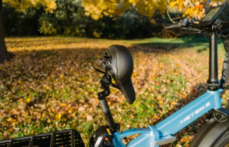 Electric Bike folding seat for battery access