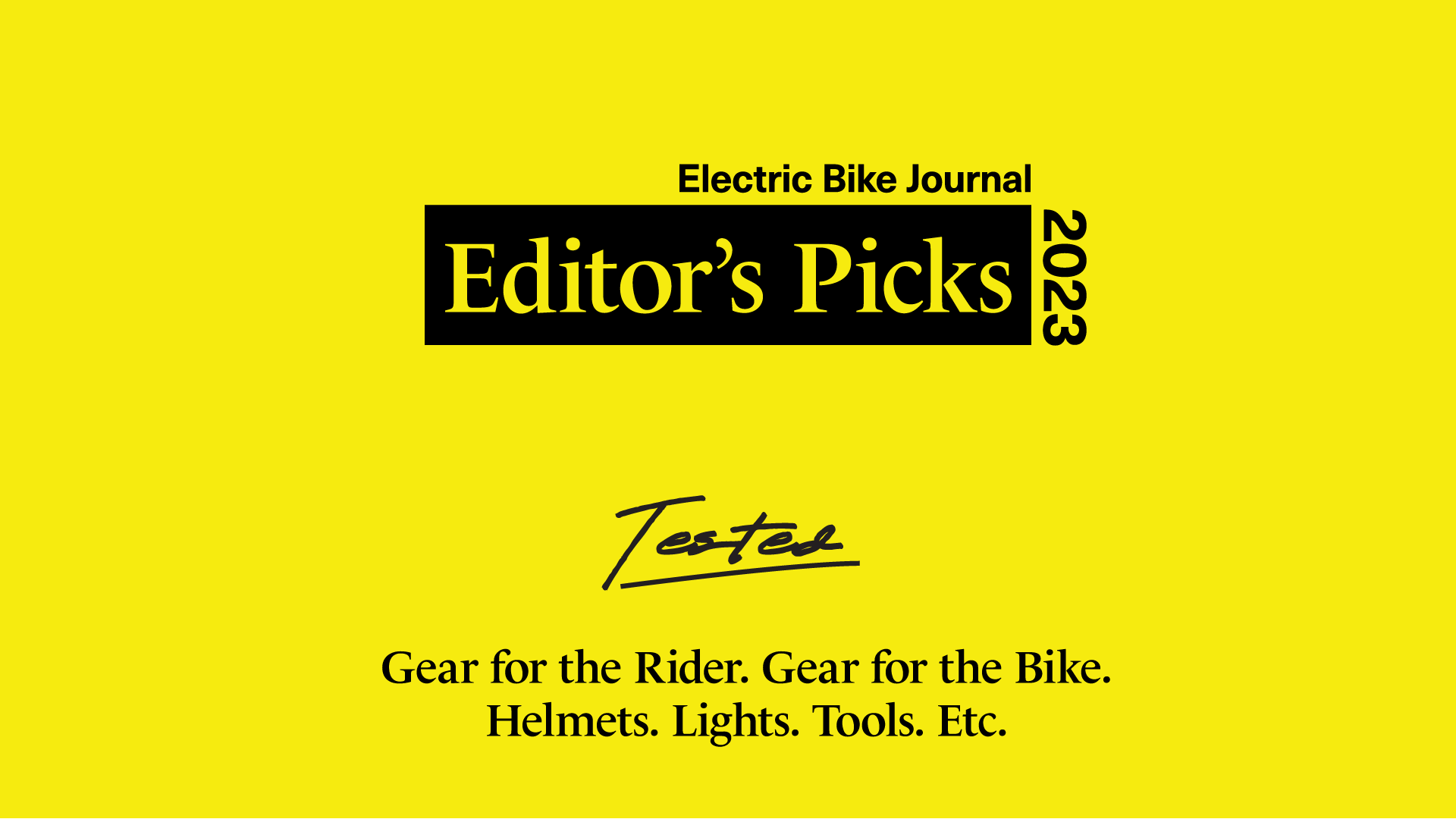 Electric Bike Journal's Best Bike Gear